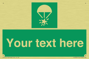 Custom sign safe condition Rocket parachute flare